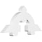 Ekena Millwork Ericson Architectural Grade PVC Gable Bracket, 48"W x 22"H x 4"D x 6"F, 11/12 Pitch GBP048X22X0406ERI00 - alternate 1